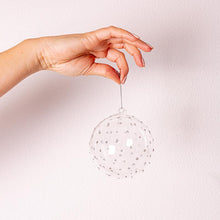 Cargar imagen en el visor de la galería, Bolas de cristal puntos purpurina plateados