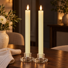 Cargar imagen en el visor de la galería, Éterna Duo · Velas LED de cera real en marfil · Pack de 2
