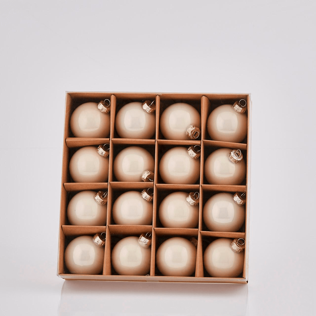 Caja bolas champagne