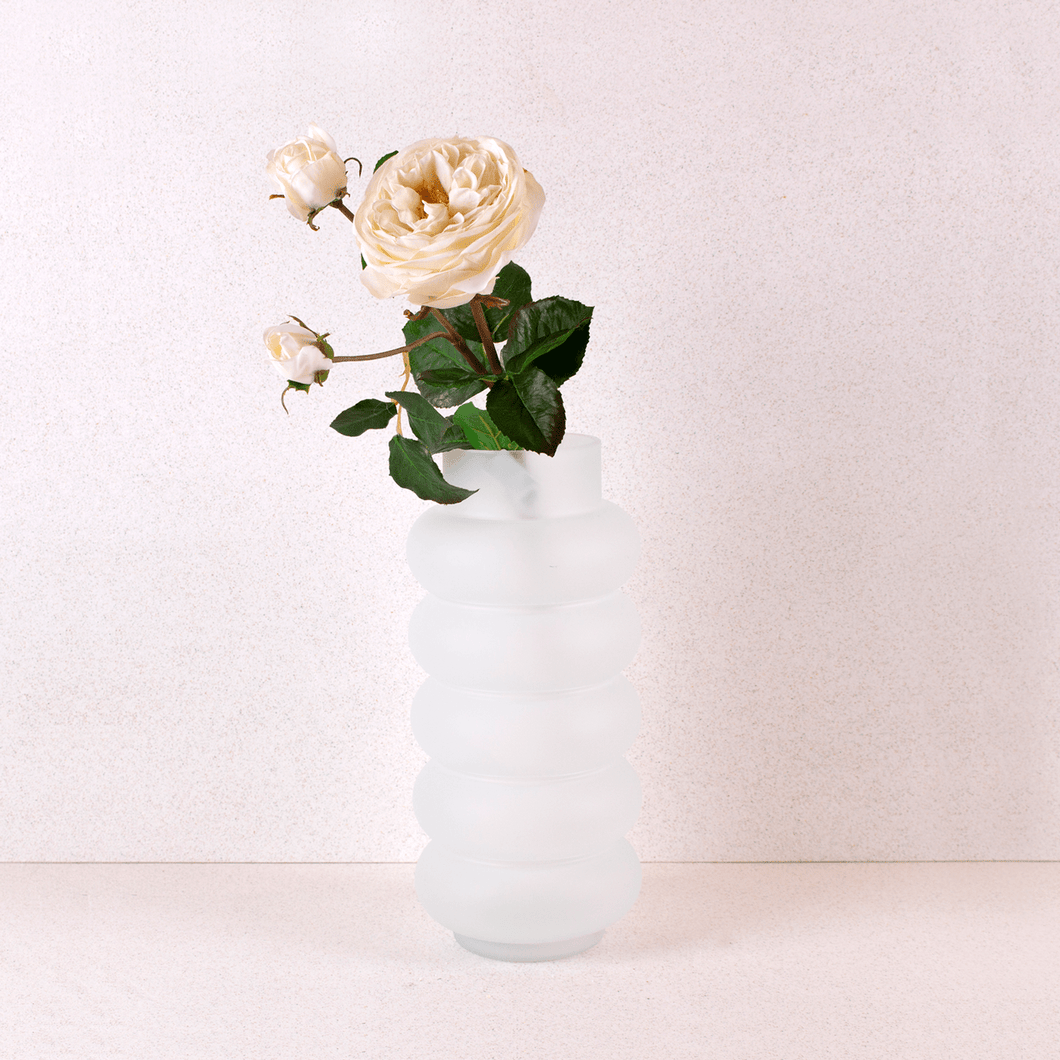 Rosa blanca cerrada real touch