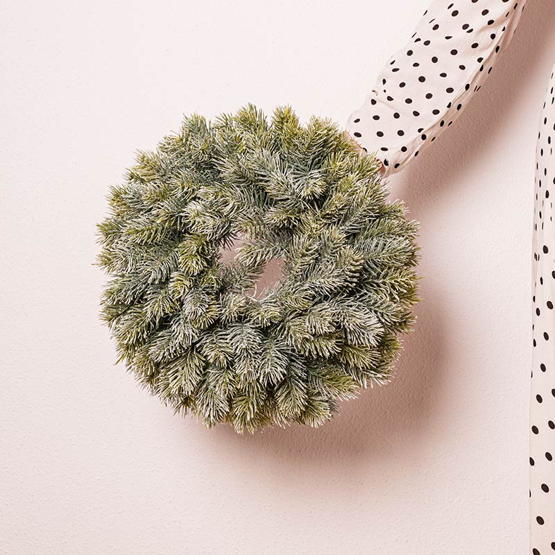 Web Decoco Producto Navidad Corona Escarchada